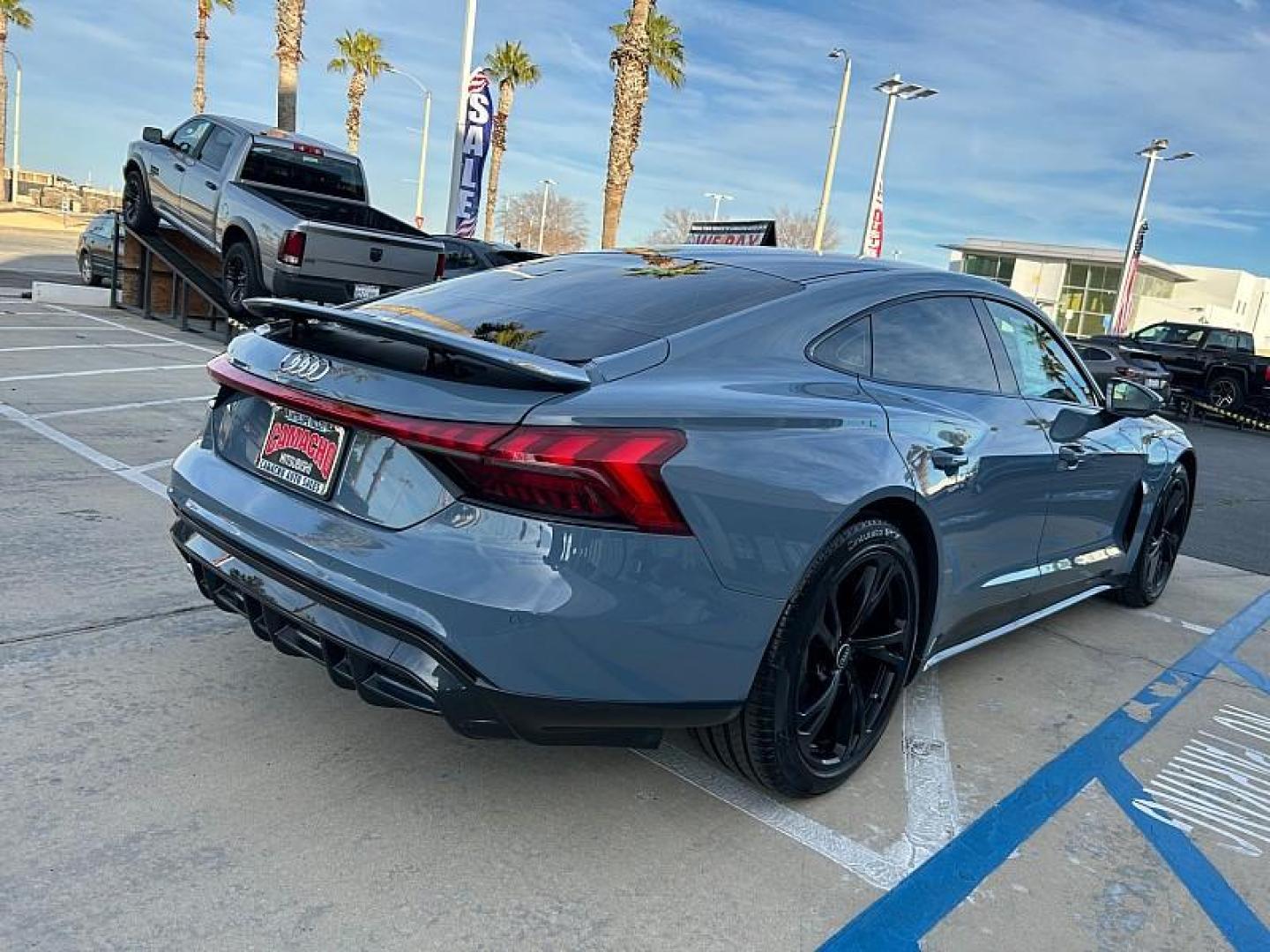 2022 GRAY Audi e-tron GT (WAUFJBFW6N7) with an Dual AC Electric Motors engine, Single-Speed Fixed Gear transmission, located at 412 Auto Vista Drive, Palmdale, 93551, (661) 945-0620, 34.592636, -118.136681- Photo#2