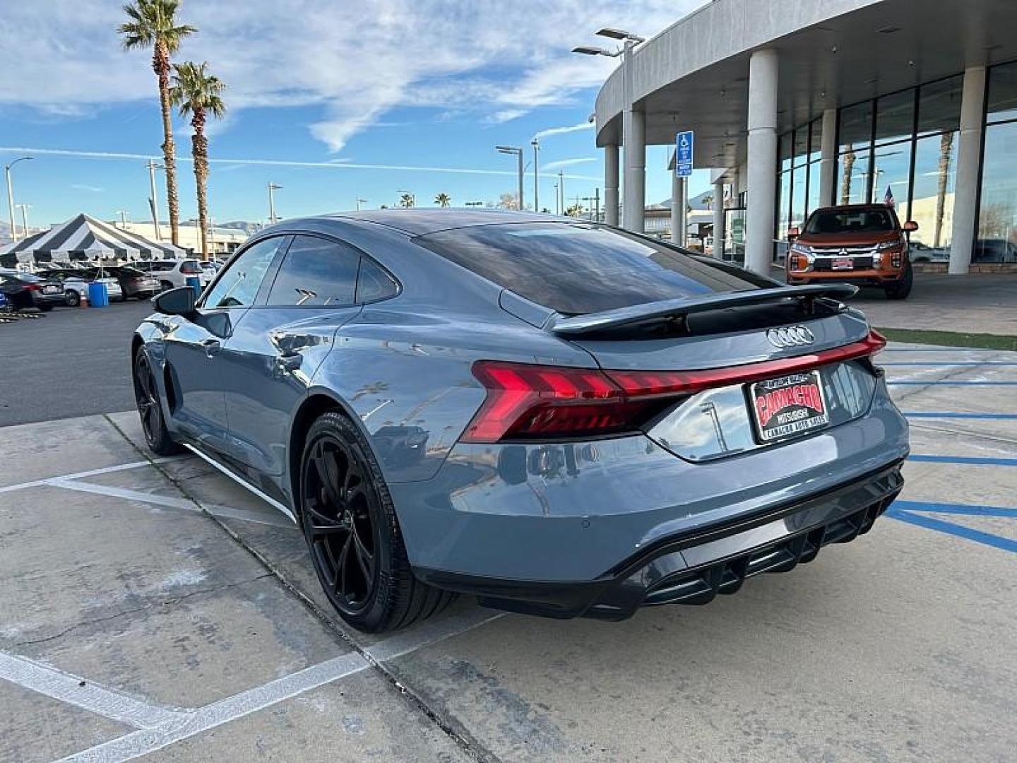 2022 GRAY Audi e-tron GT (WAUFJBFW6N7) with an Dual AC Electric Motors engine, Single-Speed Fixed Gear transmission, located at 412 Auto Vista Drive, Palmdale, 93551, (661) 945-0620, 34.592636, -118.136681- Photo#4
