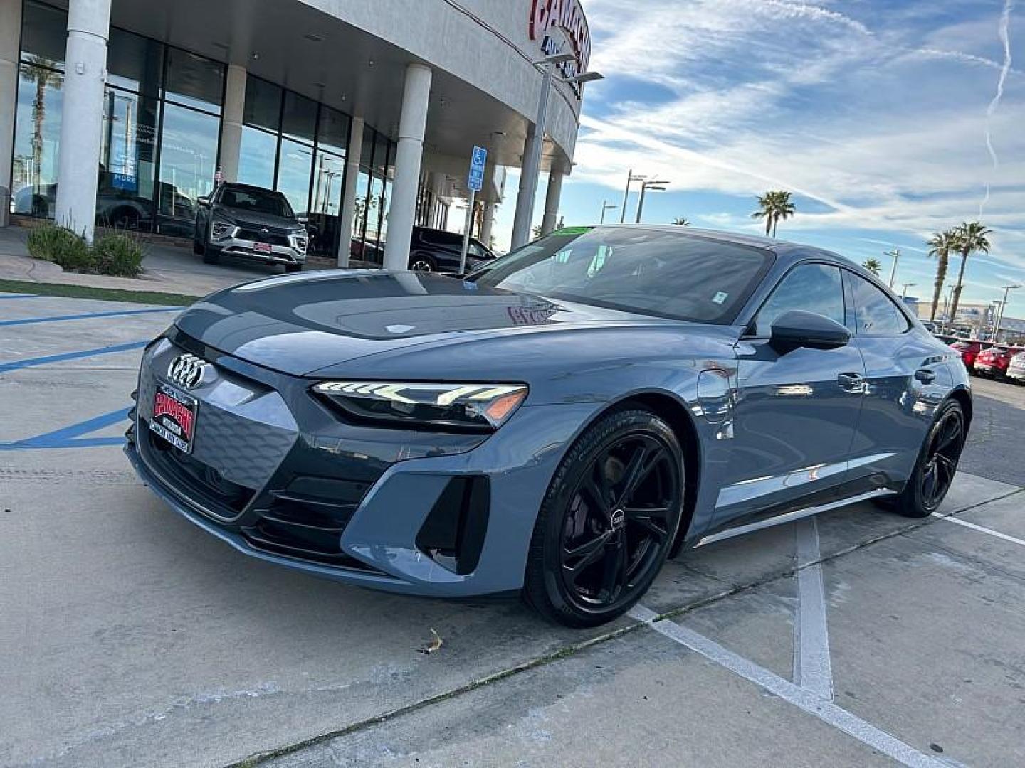 2022 GRAY Audi e-tron GT (WAUFJBFW6N7) with an Dual AC Electric Motors engine, Single-Speed Fixed Gear transmission, located at 412 Auto Vista Drive, Palmdale, 93551, (661) 945-0620, 34.592636, -118.136681- Photo#6