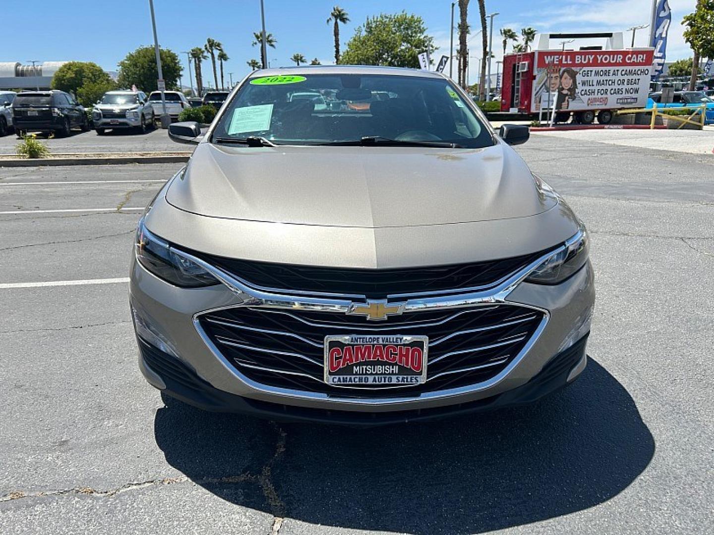2022 GRAY Chevrolet Malibu (1G1ZD5ST6NF) with an 4-Cyl Turbo 1.5 Liter engine, Automatic CVT transmission, located at 412 Auto Vista Drive, Palmdale, 93551, (661) 945-0620, 34.592636, -118.136681- Photo#1