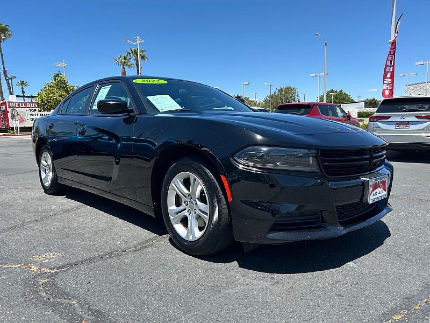 2022 BLACK Dodge Charger (2C3CDXBG3NH) with an V6 3.6 Liter engine, Automatic 8-Spd w/AutoStick transmission, located at 412 Auto Vista Drive, Palmdale, CA, 93551, (661) 945-0620, 34.592636, -118.136681 - For 44 years, our family-owned and operated business has proudly served the community, becoming one of the largest independent used car and new car dealers in Southern California, thanks to the trust and support of our customers. Recognized as AV and rsquo;s Best Used Car Dealer for 25 years (1998-2 - Photo#0