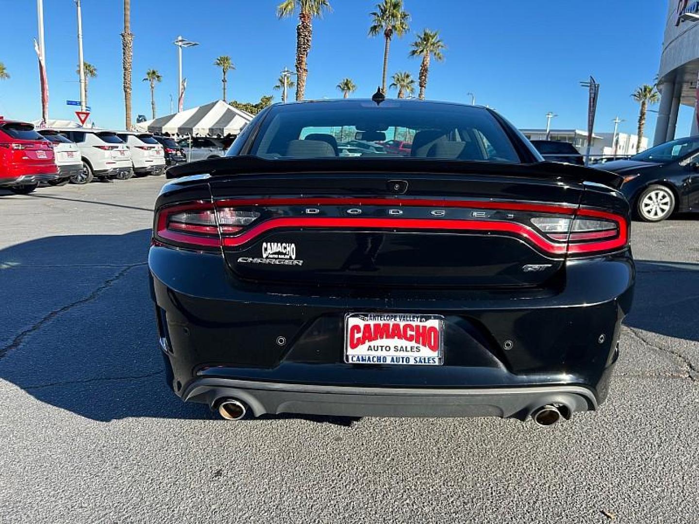 2022 BLACK Dodge Charger (2C3CDXHG8NH) with an V6 3.6 Liter engine, Automatic 8-Spd w/AutoStick transmission, located at 412 Auto Vista Drive, Palmdale, 93551, (661) 945-0620, 34.592636, -118.136681 - Photo#3