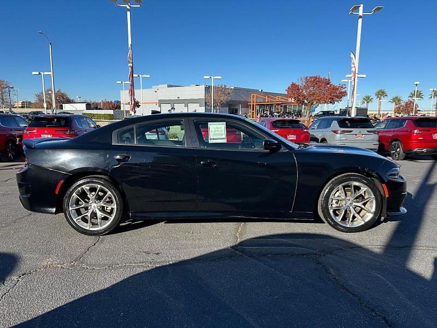 2022 BLACK Dodge Charger (2C3CDXHG8NH) with an V6 3.6 Liter engine, Automatic 8-Spd w/AutoStick transmission, located at 412 Auto Vista Drive, Palmdale, 93551, (661) 945-0620, 34.592636, -118.136681 - Photo#7
