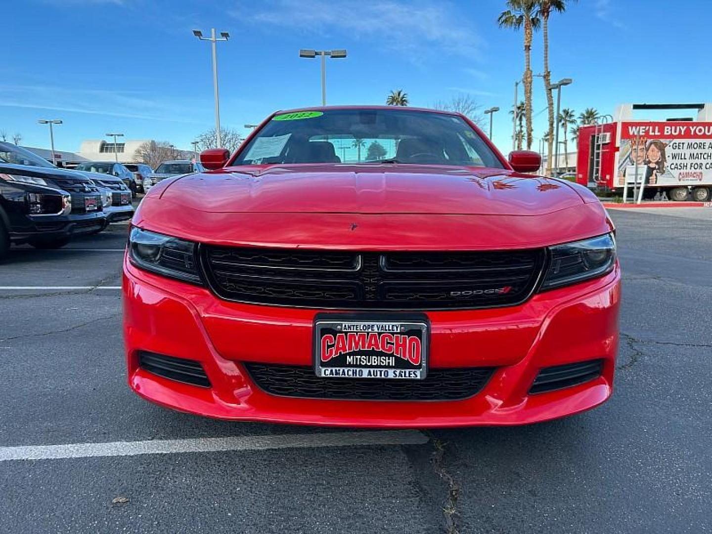 2022 RED Dodge Charger (2C3CDXBG6NH) with an V6 3.6 Liter engine, Automatic 8-Spd w/AutoStick transmission, located at 412 Auto Vista Drive, Palmdale, 93551, (661) 945-0620, 34.592636, -118.136681 - Photo#1