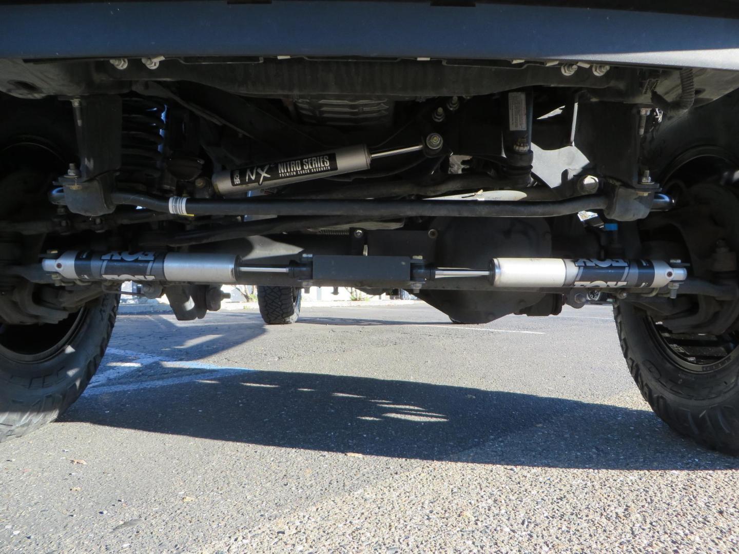 2022 BLACK /BLACK Ford F-250 SD Platinum Tremor Crew Cab Short Bed 4WD (1FT8W2BT2NE) with an 6.7L V8 OHV 16V DIESEL engine, 10 speed transmission, located at 2630 Grass Valley Highway, Auburn, CA, 95603, (530) 508-5100, 38.937893, -121.095482 - Features - BDS 4" Radius arm suspension system, Fox 2.0 shocks, Dual Fox steering stabilizers, 37" Nitto Ridge Grappler tires, 20" Fuel Rebel wheels, Airlift air bags, Airlift wireless 1 compressor, and window tint. - Photo#13