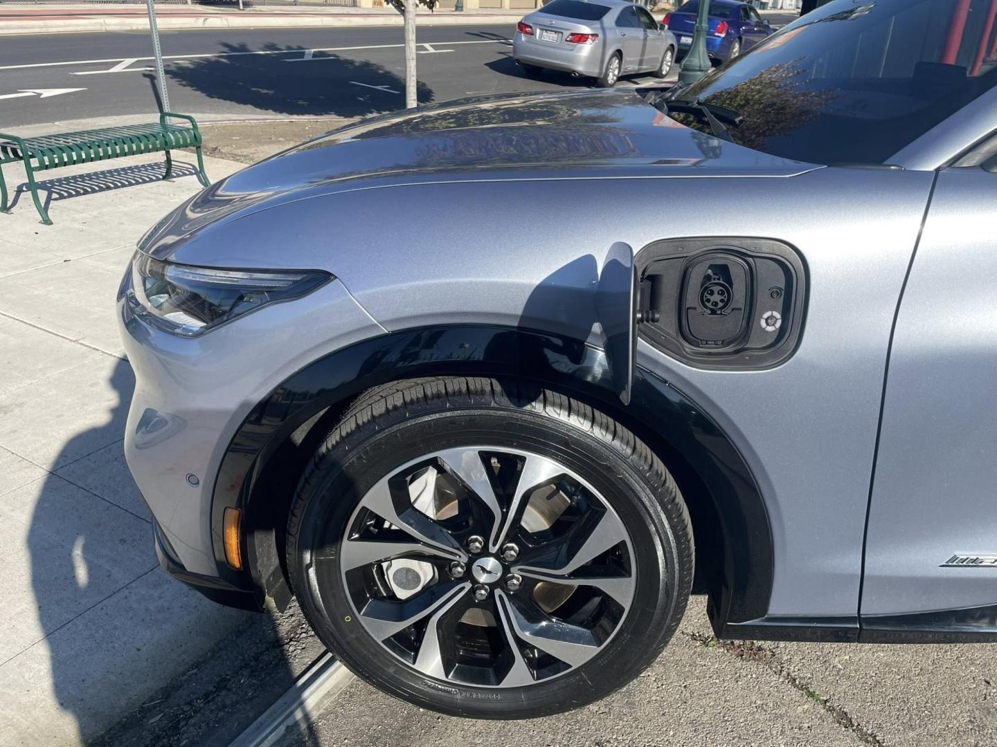 2022 Ford Mustang Mach-E Premium (3FMTK3R77NM) with an ELECTRIC engine, 1A transmission, located at 744 E Miner Ave, Stockton, CA, 95202, (209) 944-5770, 37.956863, -121.282082 - PLUS TAXES AND FEES - Photo#4