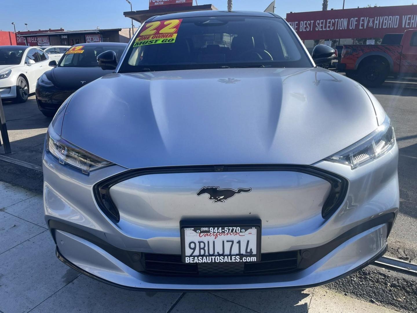 2022 Ford Mustang Mach-E Premium (3FMTK3R77NM) with an ELECTRIC engine, 1A transmission, located at 744 E Miner Ave, Stockton, CA, 95202, (209) 944-5770, 37.956863, -121.282082 - PLUS TAXES AND FEES - Photo#2