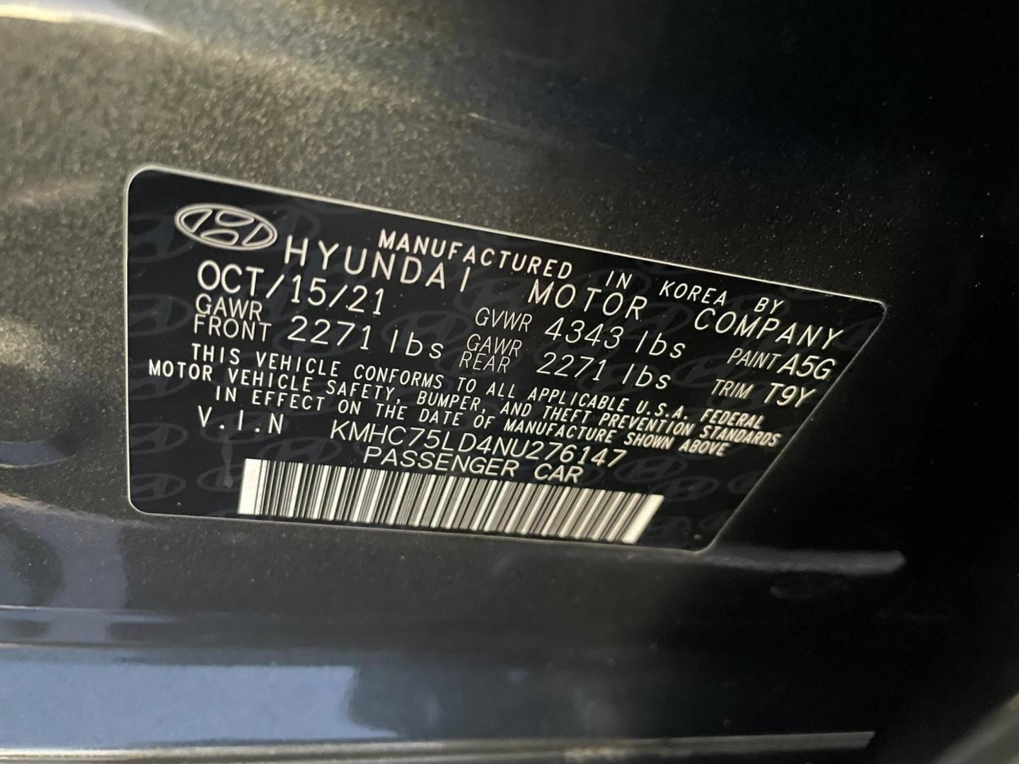 2022 Hyundai Ioniq Plug-In Hybrid SEL (KMHC75LD4NU) with an 1.6L L4 DOHC 16V HYBRID engine, 6A transmission, located at 744 E Miner Ave, Stockton, CA, 95202, (209) 944-5770, 37.956863, -121.282082 - PLUS TAXES AND FEES NO CHARGER AVAILABLE - Photo#8