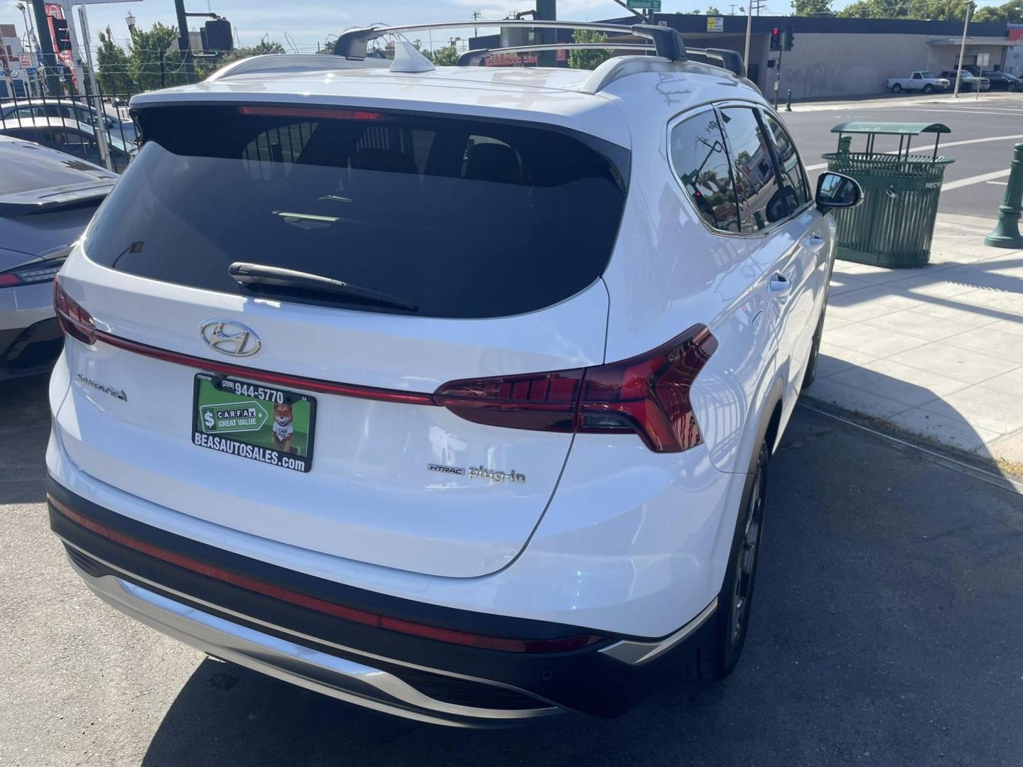 2022 WHITE Hyundai Santa Fe Plug-In Hybrid SEL (KM8S6DA23NU) with an 1.6L L4 DOHC 16V HYBRID engine, 6A transmission, located at 744 E Miner Ave, Stockton, CA, 95202, (209) 944-5770, 37.956863, -121.282082 - PLUS TAXES AND FEES NO CHARGER AVAILABLE - Photo#14