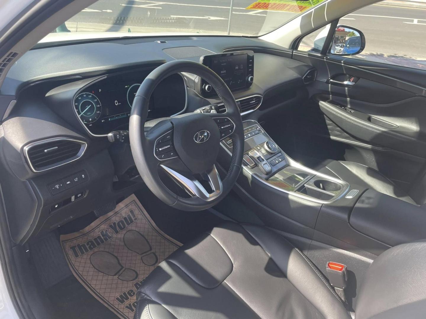 2022 WHITE Hyundai Santa Fe Plug-In Hybrid SEL (KM8S6DA23NU) with an 1.6L L4 DOHC 16V HYBRID engine, 6A transmission, located at 744 E Miner Ave, Stockton, CA, 95202, (209) 944-5770, 37.956863, -121.282082 - PLUS TAXES AND FEES NO CHARGER AVAILABLE - Photo#5