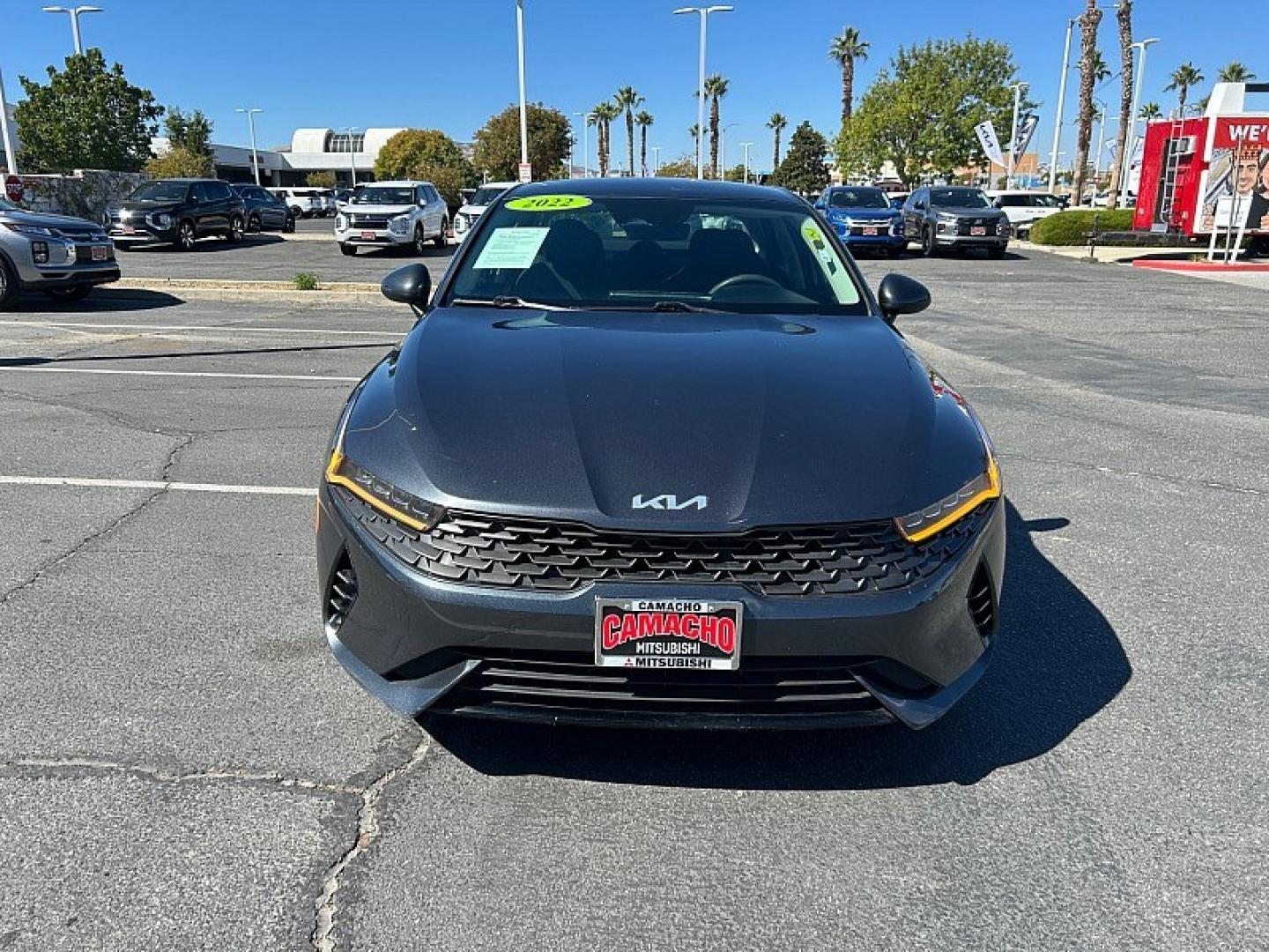 2022 GRAY Kia K5 (5XXG14J25NG) with an 4-Cyl Turbo 1.6 Liter engine, Automatic 8-Spd transmission, located at 412 Auto Vista Drive, Palmdale, 93551, (661) 945-0620, 34.592636, -118.136681- Photo#1