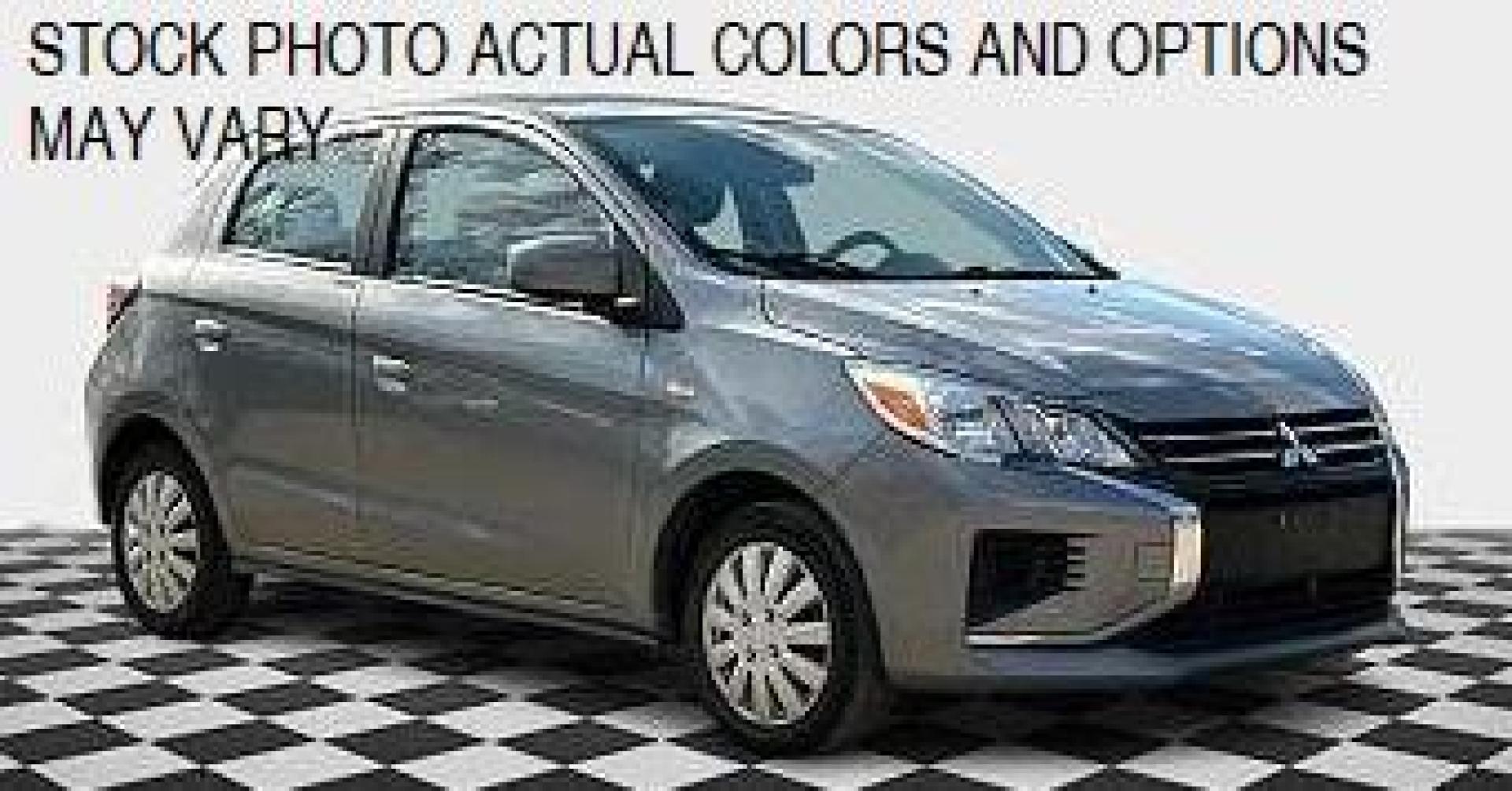 2022 GRAY Mitsubishi Mirage (ML32AUHJ4NH) with an 3-Cyl 1.2 Liter engine, Automatic CVT transmission, located at 412 Auto Vista Drive, Palmdale, 93551, (661) 945-0620, 34.592636, -118.136681 - Photo#0