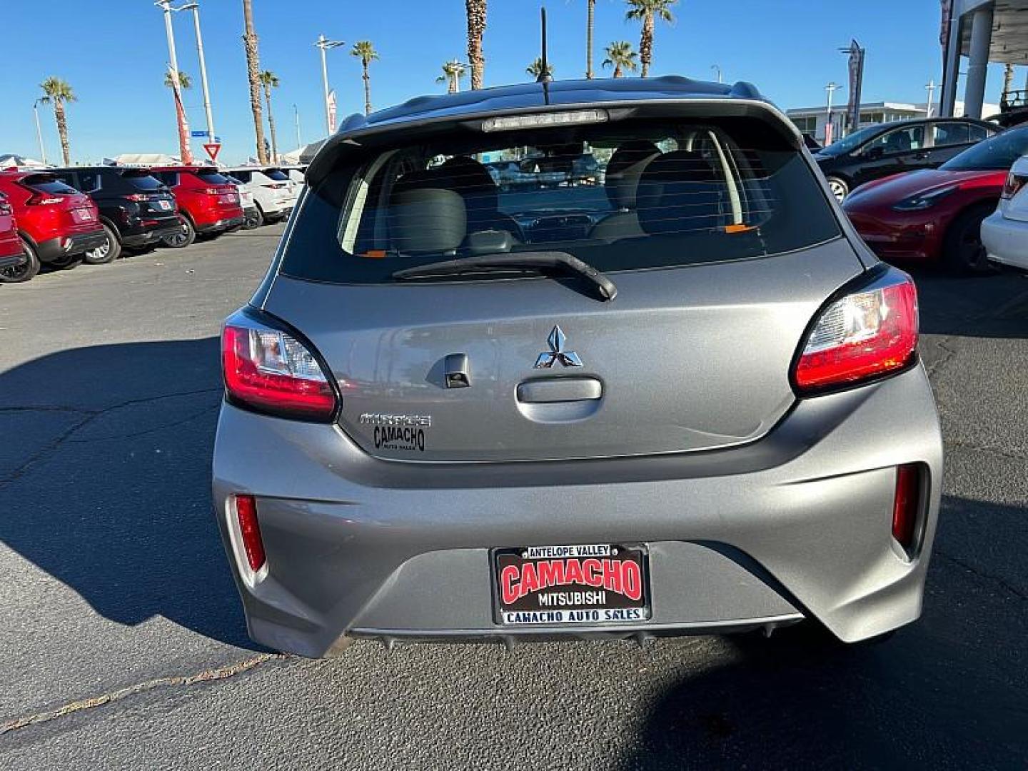 2022 GRAY Mitsubishi Mirage (ML32AUHJ4NH) with an 3-Cyl 1.2 Liter engine, Automatic CVT transmission, located at 412 Auto Vista Drive, Palmdale, 93551, (661) 945-0620, 34.592636, -118.136681 - Photo#2
