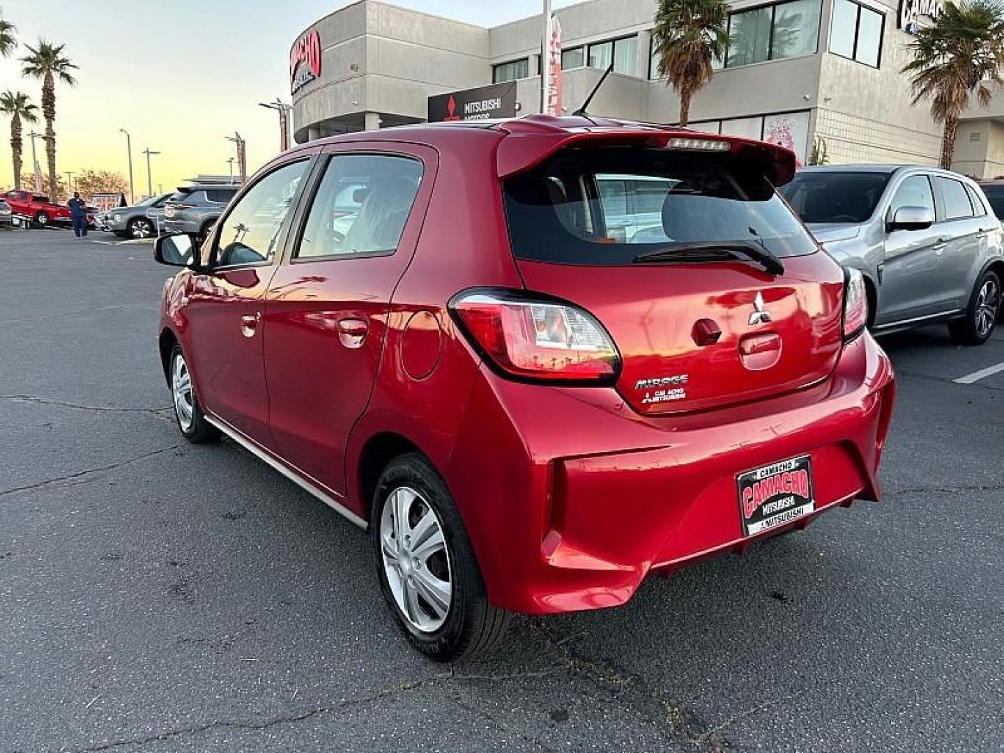 2022 RED Mitsubishi Mirage (ML32AUHJ4NH) with an 3-Cyl 1.2 Liter engine, Automatic CVT transmission, located at 412 Auto Vista Drive, Palmdale, 93551, (661) 945-0620, 34.592636, -118.136681 - Photo#5