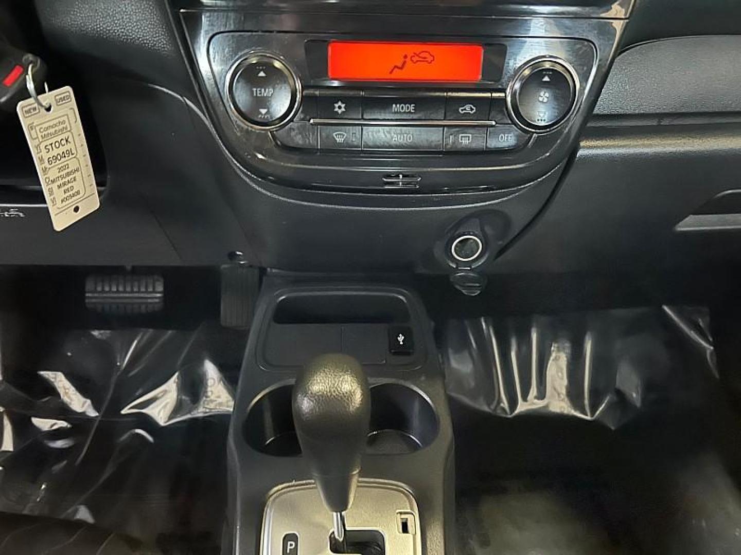 2022 RED Mitsubishi Mirage (ML32AUHJ4NH) with an 3-Cyl 1.2 Liter engine, Automatic CVT transmission, located at 412 Auto Vista Drive, Palmdale, 93551, (661) 945-0620, 34.592636, -118.136681 - Photo#14