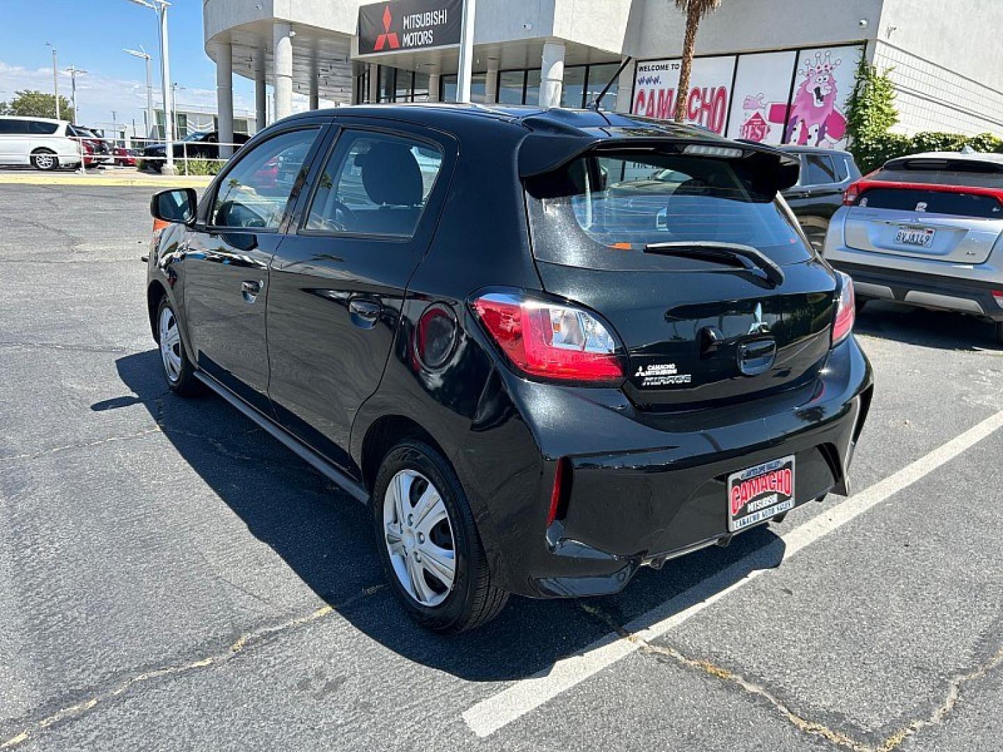 2022 Black Mitsubishi Mirage (ML32AUHJ8NH) with an 3-Cyl 1.2 Liter engine, Automatic CVT transmission, located at 412 Auto Vista Drive, Palmdale, 93551, (661) 945-0620, 34.592636, -118.136681- Photo#2