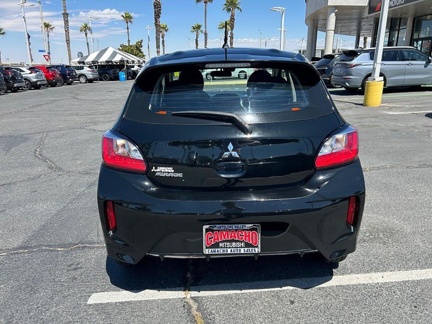 2022 Black Mitsubishi Mirage (ML32AUHJ8NH) with an 3-Cyl 1.2 Liter engine, Automatic CVT transmission, located at 412 Auto Vista Drive, Palmdale, 93551, (661) 945-0620, 34.592636, -118.136681- Photo#7