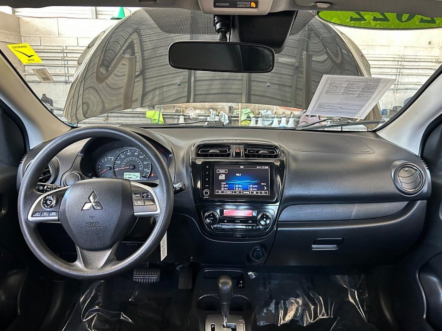 2022 Black Mitsubishi Mirage (ML32AUHJ8NH) with an 3-Cyl 1.2 Liter engine, Automatic CVT transmission, located at 412 Auto Vista Drive, Palmdale, 93551, (661) 945-0620, 34.592636, -118.136681- Photo#12
