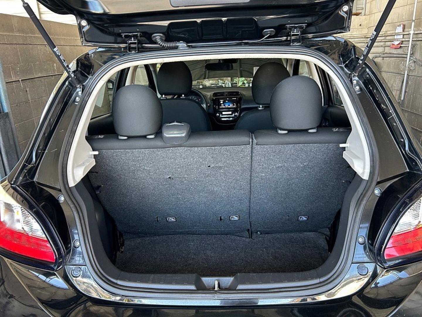 2022 Black Mitsubishi Mirage (ML32AUHJ8NH) with an 3-Cyl 1.2 Liter engine, Automatic CVT transmission, located at 412 Auto Vista Drive, Palmdale, 93551, (661) 945-0620, 34.592636, -118.136681- Photo#21