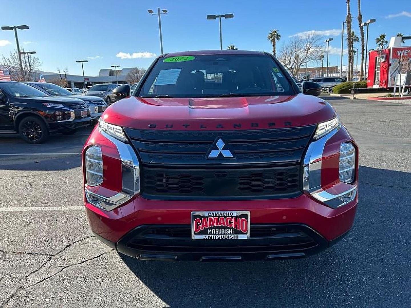 2022 RED Mitsubishi Outlander (JA4J3UA84NZ) with an 4-Cyl 2.5 Liter engine, Automatic CVT transmission, located at 412 Auto Vista Drive, Palmdale, 93551, (661) 945-0620, 34.592636, -118.136681 - Photo#1
