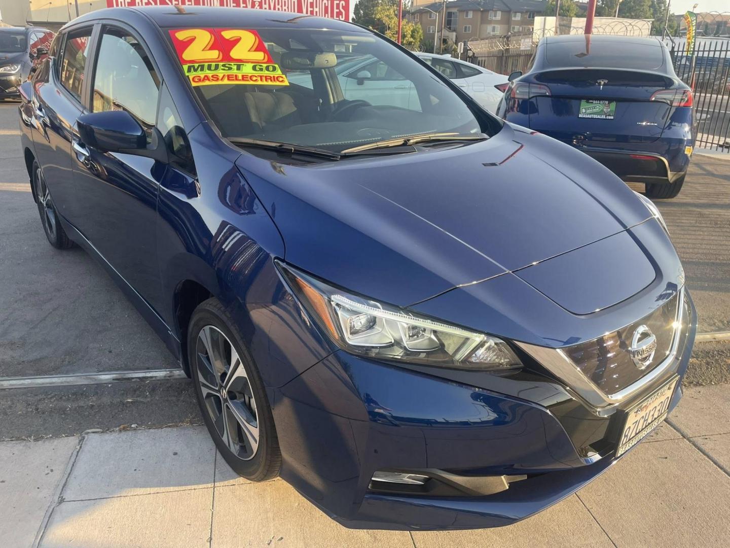 2022 Nissan LEAF SV (1N4BZ1CV7NC) with an ELECTRIC engine, CVT transmission, located at 744 E Miner Ave, Stockton, CA, 95202, (209) 944-5770, 37.956863, -121.282082 - PLUS TAXES AND FEES NO CHARGER AVAILABLE - Photo#0