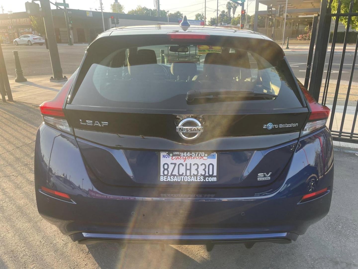 2022 Nissan LEAF SV (1N4BZ1CV7NC) with an ELECTRIC engine, CVT transmission, located at 744 E Miner Ave, Stockton, CA, 95202, (209) 944-5770, 37.956863, -121.282082 - PLUS TAXES AND FEES NO CHARGER AVAILABLE - Photo#9