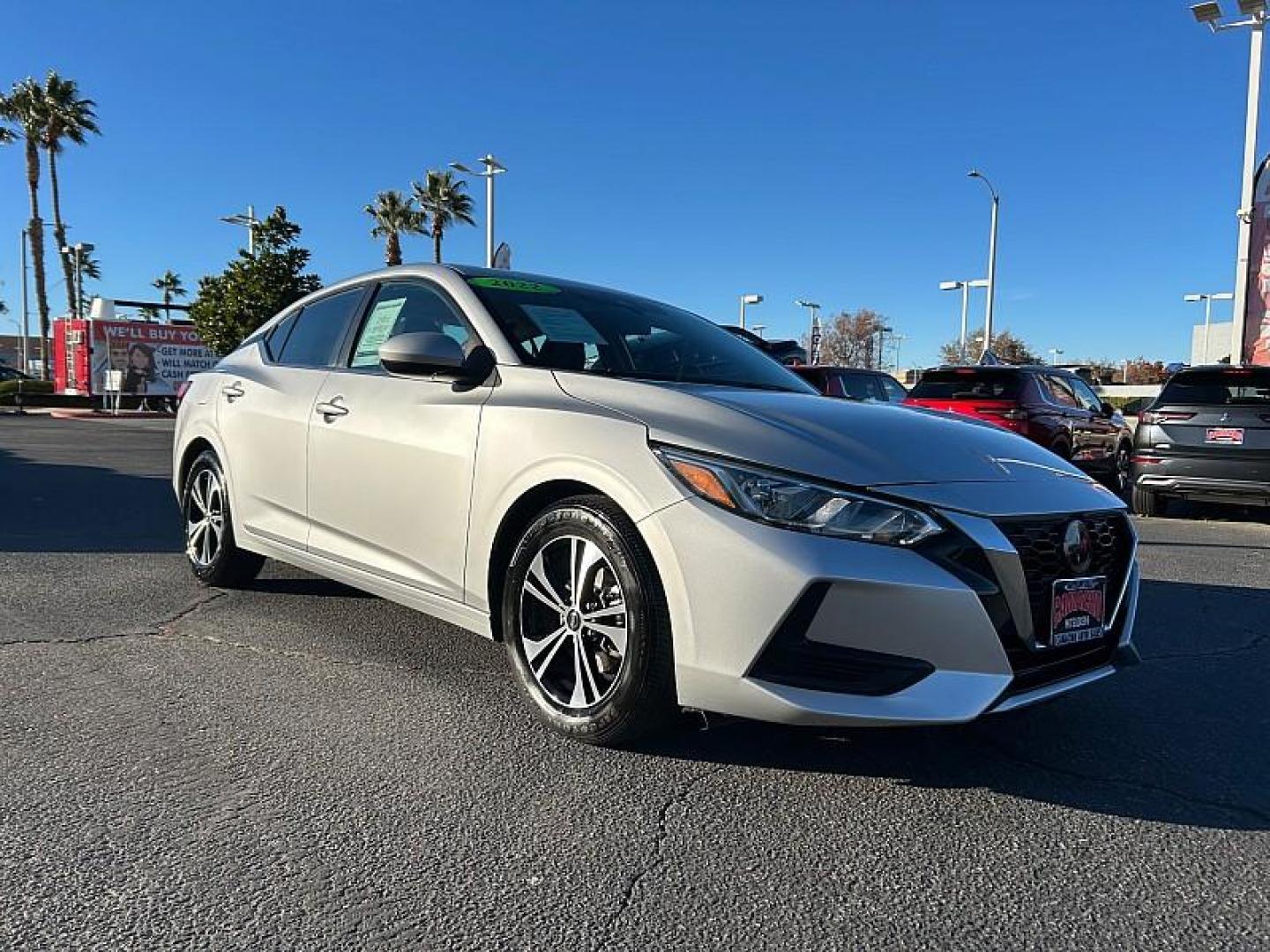 2022 SILVER Nissan Sentra (3N1AB8CVXNY) with an 4-Cyl 2.0 Liter engine, Automatic CVT w/Xtronic transmission, located at 412 Auto Vista Drive, Palmdale, 93551, (661) 945-0620, 34.592636, -118.136681- Photo#1