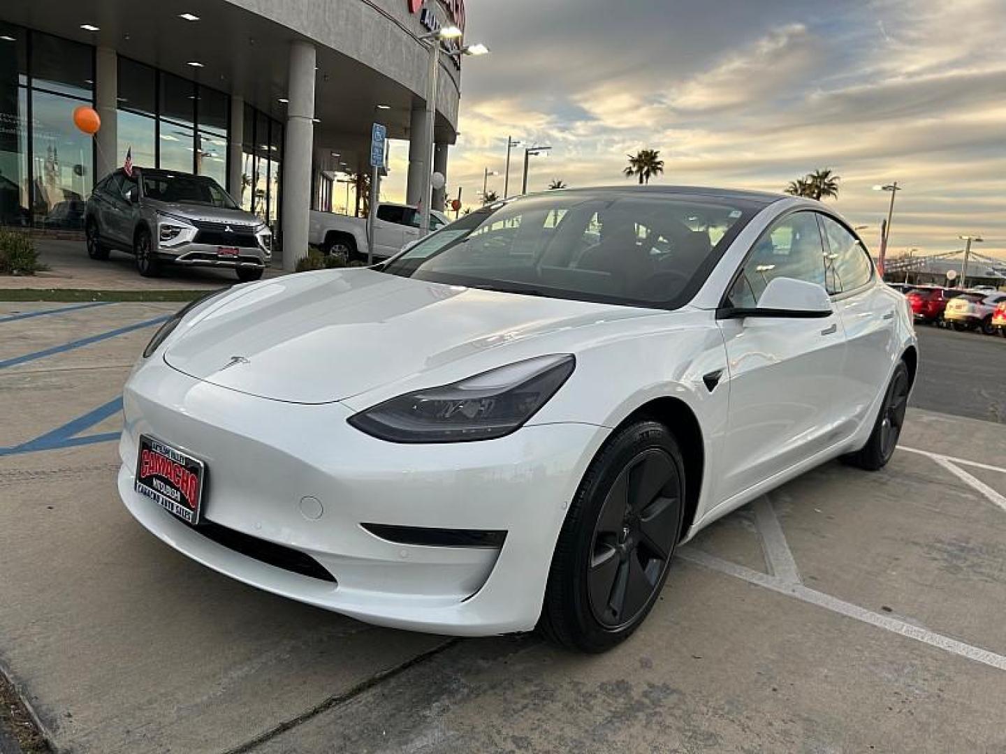 2022 WHITE Tesla Model 3 (5YJ3E1EA3NF) with an AC Electric Motor engine, Single-Speed Fixed Gear transmission, located at 412 Auto Vista Drive, Palmdale, 93551, (661) 945-0620, 34.592636, -118.136681 - Photo#6