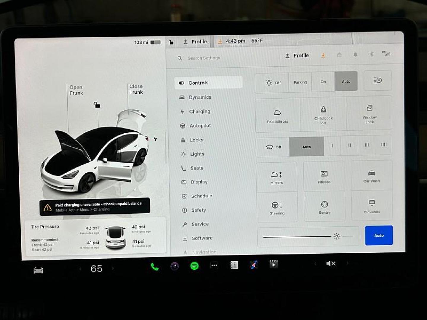 2022 WHITE Tesla Model 3 (5YJ3E1EA3NF) with an AC Electric Motor engine, Single-Speed Fixed Gear transmission, located at 412 Auto Vista Drive, Palmdale, 93551, (661) 945-0620, 34.592636, -118.136681 - Photo#19