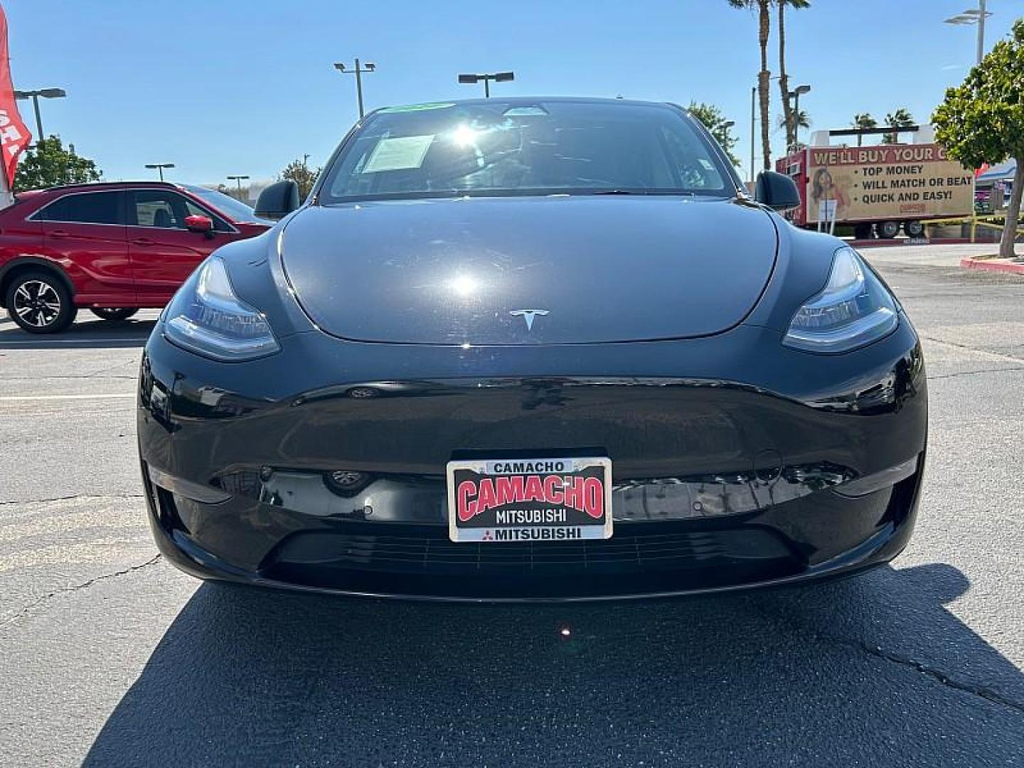2022 BLACK Tesla Model Y (7SAYGDEE3NF) with an Dual AC Electric Motors engine, Single-Speed Fixed Gear transmission, located at 412 Auto Vista Drive, Palmdale, 93551, (661) 945-0620, 34.592636, -118.136681 - Photo#1