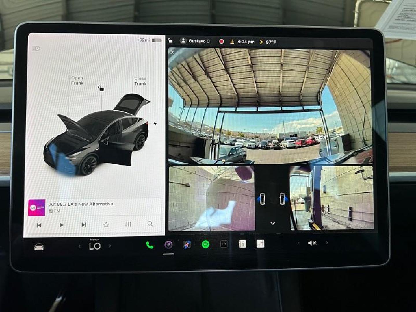2022 BLACK Tesla Model Y (7SAYGDEE3NF) with an Dual AC Electric Motors engine, Single-Speed Fixed Gear transmission, located at 412 Auto Vista Drive, Palmdale, 93551, (661) 945-0620, 34.592636, -118.136681 - Photo#24