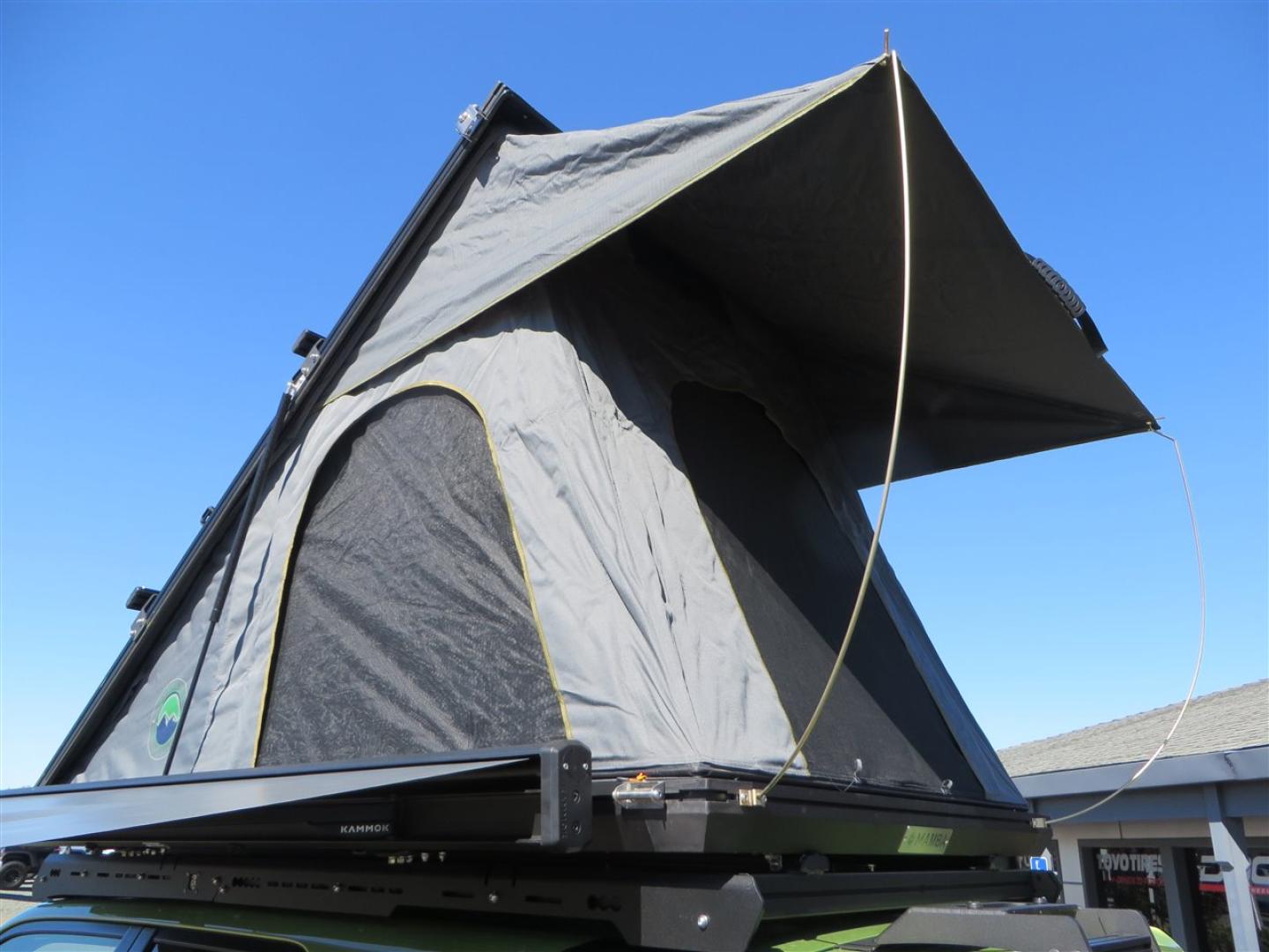 2022 Green /Black Toyota 4Runner TRD PRO 4WD (JTELU5JR6N6) with an 4.0L V6 DOHC 24V engine, 5A transmission, located at 2630 Grass Valley Highway, Auburn, CA, 95603, (530) 508-5100, 38.937893, -121.095482 - Features- A Magnuson Supercharger, Westcott Designs level kit and Roof Ladder, BFG KO3 tires, IronMan Front and rear bumpers, Winch, Led lighting, Rock Sliders, Alpha Rex tail lights, IKamper roof rack, Mamba Roof mounted tent, Yakima roof basket, Kammok Awning, Smoked bug deflector, Pedal Commander - Photo#32