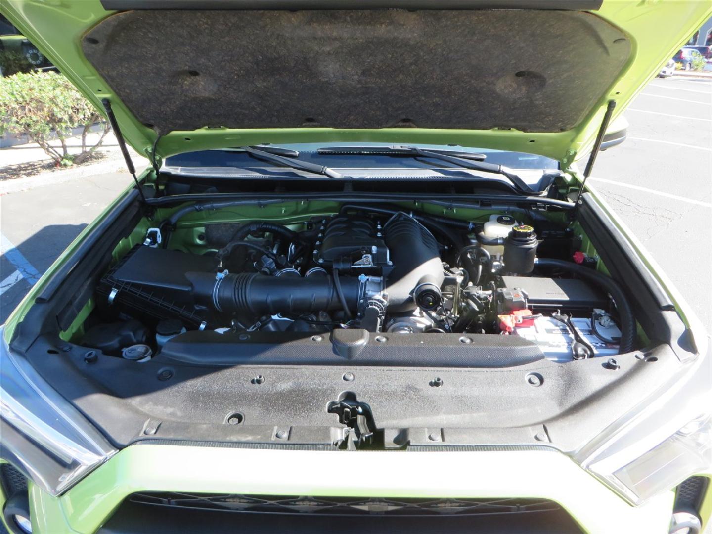 2022 Green /Black Toyota 4Runner TRD PRO 4WD (JTELU5JR6N6) with an 4.0L V6 DOHC 24V engine, 5A transmission, located at 2630 Grass Valley Highway, Auburn, CA, 95603, (530) 508-5100, 38.937893, -121.095482 - Features- A Magnuson Supercharger, Westcott Designs level kit and Roof Ladder, BFG KO3 tires, IronMan Front and rear bumpers, Winch, Led lighting, Rock Sliders, Alpha Rex tail lights, IKamper roof rack, Mamba Roof mounted tent, Yakima roof basket, Kammok Awning, Smoked bug deflector, Pedal Commander - Photo#94
