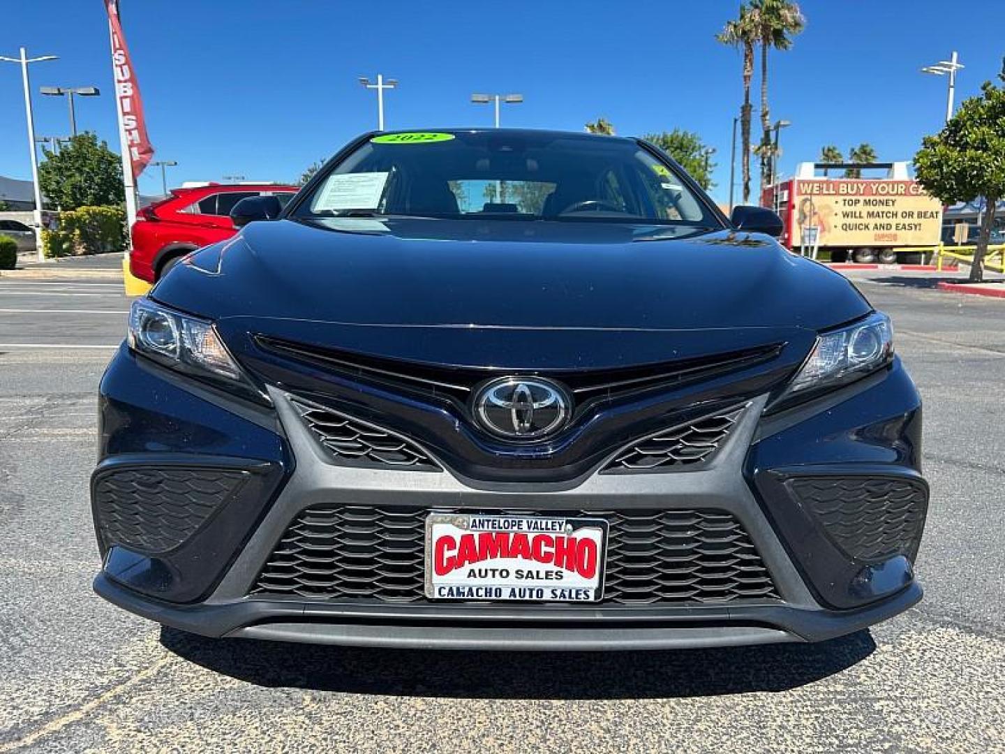 2022 BLUE Toyota Camry (4T1G11AK4NU) with an 4-Cyl 2.5 Liter engine, Automatic 8-Spd w/Sequential Shift transmission, located at 412 Auto Vista Drive, Palmdale, 93551, (661) 945-0620, 34.592636, -118.136681 - Photo#1