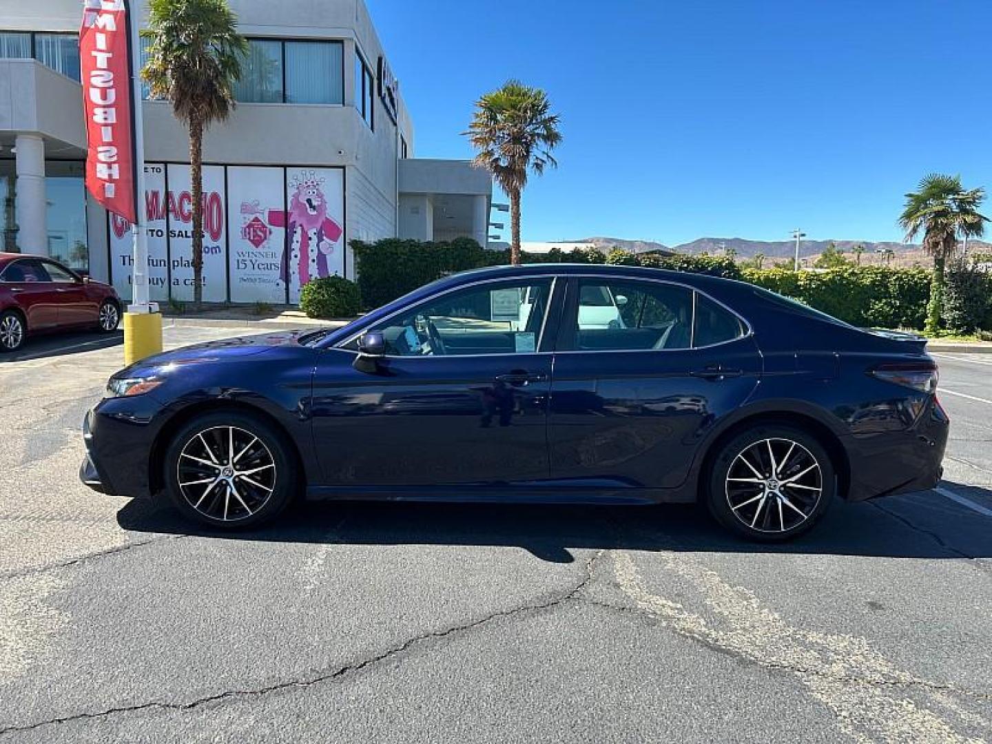 2022 BLUE Toyota Camry (4T1G11AK4NU) with an 4-Cyl 2.5 Liter engine, Automatic 8-Spd w/Sequential Shift transmission, located at 412 Auto Vista Drive, Palmdale, 93551, (661) 945-0620, 34.592636, -118.136681 - Photo#8