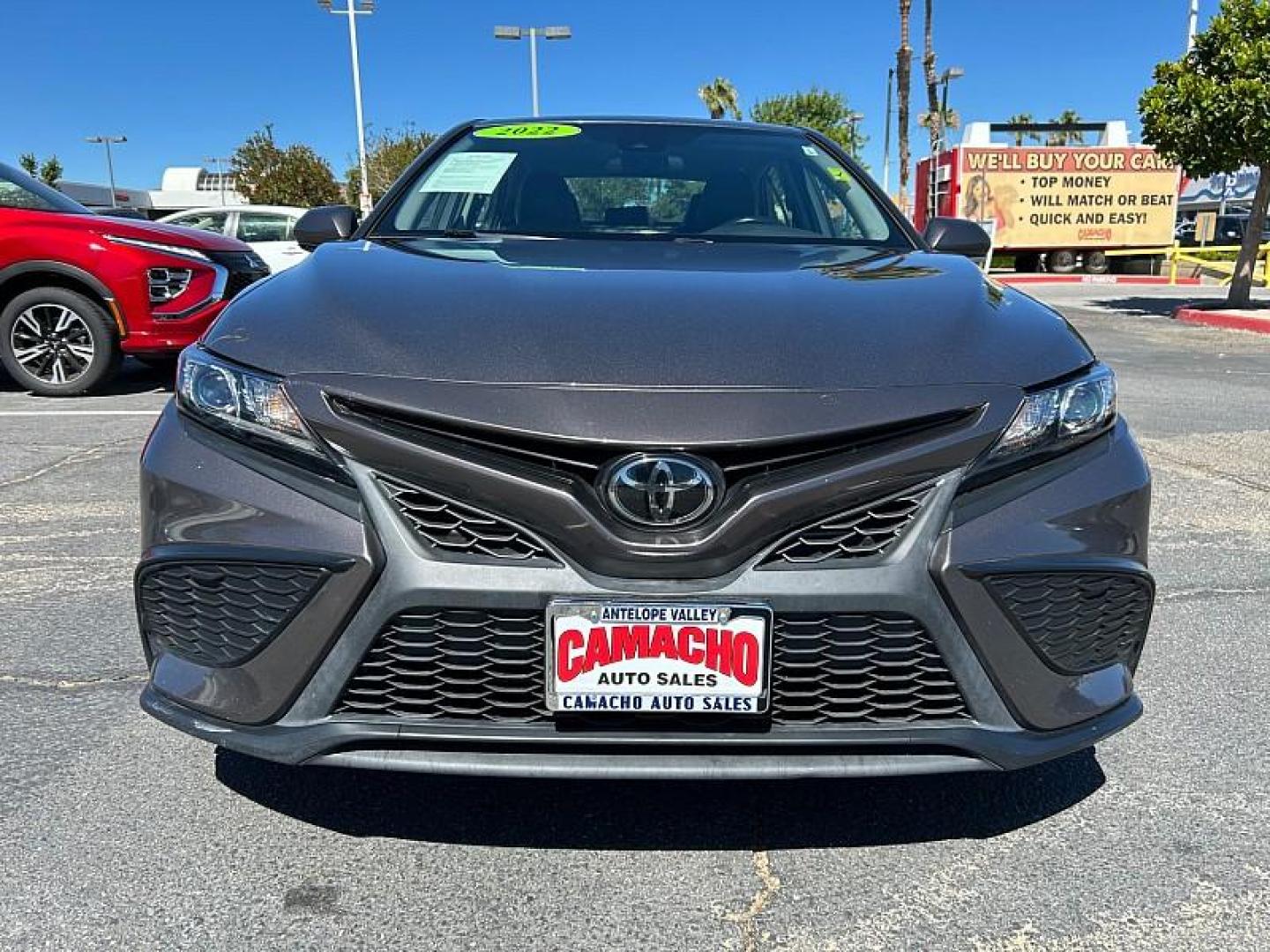 2022 GRAY Toyota Camry (4T1G11AK9NU) with an 4-Cyl 2.5 Liter engine, Automatic 8-Spd w/Sequential Shift transmission, located at 412 Auto Vista Drive, Palmdale, 93551, (661) 945-0620, 34.592636, -118.136681 - Photo#1