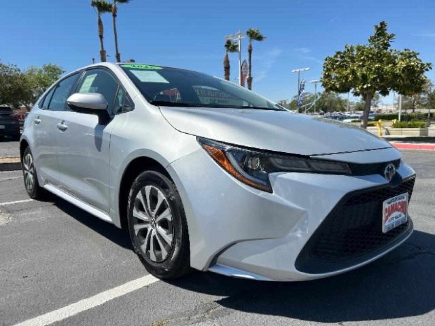 2022 GRAY Toyota Corolla (JTDEAMDEXNJ) with an 4-Cyl Hybrid 1.8 Liter engine, Automatic CVTi transmission, located at 412 Auto Vista Drive, Palmdale, 93551, (661) 945-0620, 34.592636, -118.136681 - Photo#0