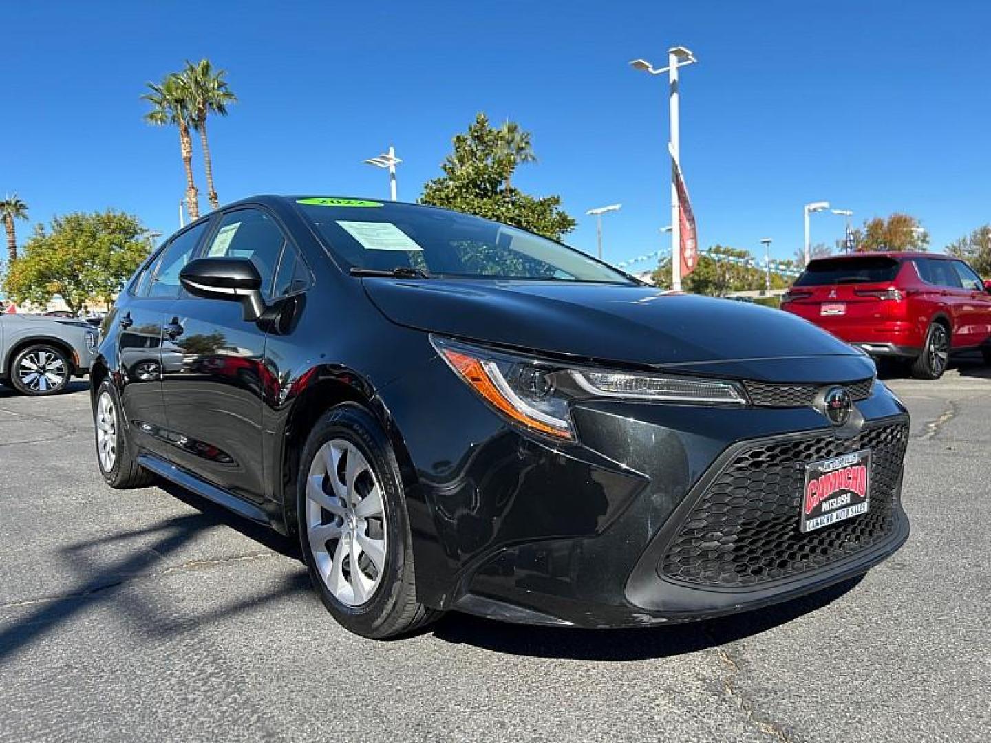 2022 BLACK Toyota Corolla (JTDEPMAE9NJ) with an 4-Cyl 1.8 Liter engine, Automatic CVTi-S transmission, located at 412 Auto Vista Drive, Palmdale, 93551, (661) 945-0620, 34.592636, -118.136681 - Photo#0