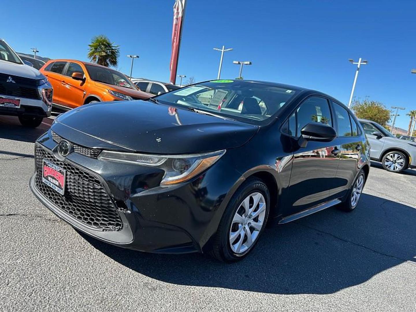 2022 BLACK Toyota Corolla (JTDEPMAE9NJ) with an 4-Cyl 1.8 Liter engine, Automatic CVTi-S transmission, located at 412 Auto Vista Drive, Palmdale, 93551, (661) 945-0620, 34.592636, -118.136681 - Photo#6