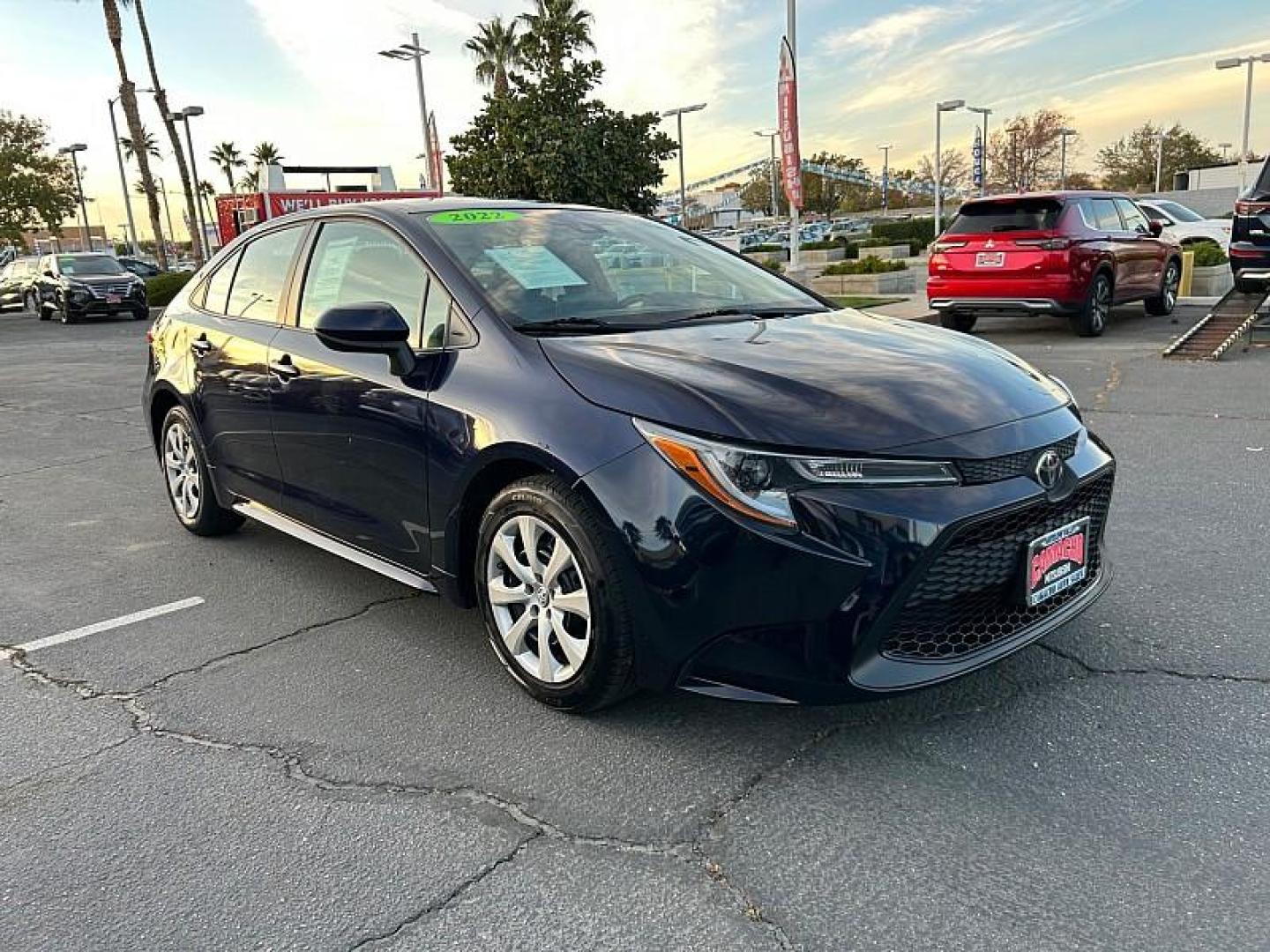 2022 BLUE Toyota Corolla (5YFEPMAE9NP) with an 4-Cyl 1.8 Liter engine, Automatic CVTi-S transmission, located at 412 Auto Vista Drive, Palmdale, 93551, (661) 945-0620, 34.592636, -118.136681 - Photo#0