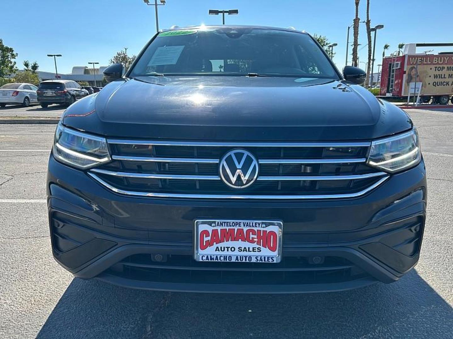 2022 GRAY Volkswagen Tiguan (3VV2B7AX2NM) with an 4-Cyl Turbo 2.0 Liter engine, Automatic 8-Spd w/Tiptronic and Sport Mode transmission, located at 412 Auto Vista Drive, Palmdale, 93551, (661) 945-0620, 34.592636, -118.136681 - Photo#1