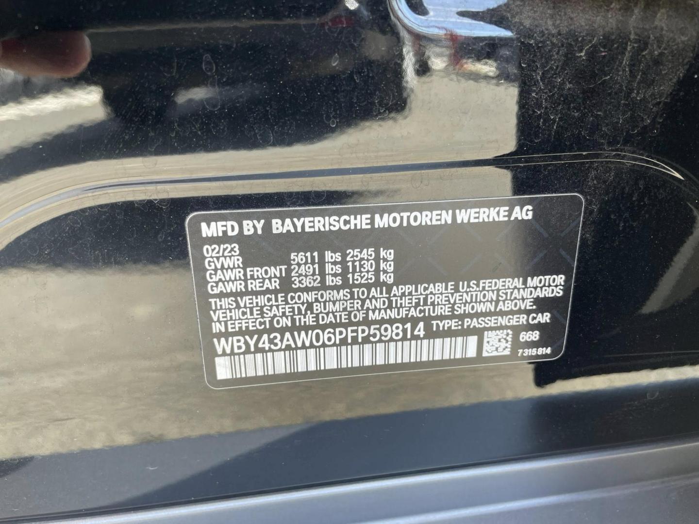 2023 BMW i4 eDrive35 (WBY43AW06PF) with an ELECTRIC engine, CVT transmission, located at 744 E Miner Ave, Stockton, CA, 95202, (209) 944-5770, 37.956863, -121.282082 - PLUS TAXES AND FEES NO CHARGER AVAILABLE - Photo#11