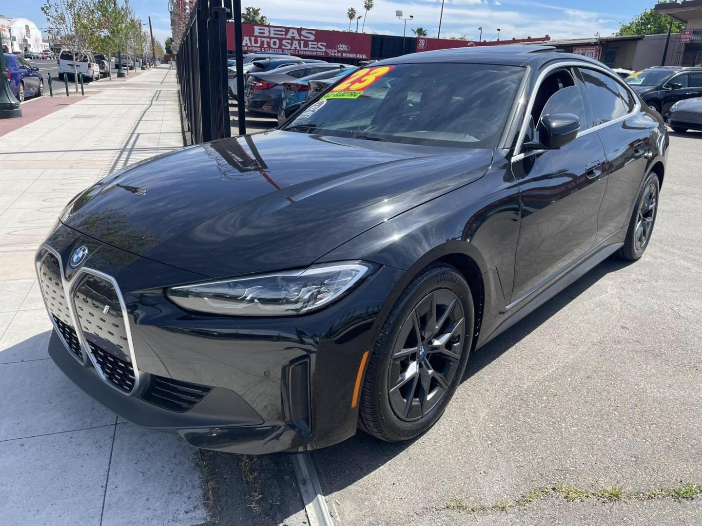 2023 BMW i4 eDrive35 (WBY43AW06PF) with an ELECTRIC engine, CVT transmission, located at 744 E Miner Ave, Stockton, CA, 95202, (209) 944-5770, 37.956863, -121.282082 - PLUS TAXES AND FEES NO CHARGER AVAILABLE - Photo#3