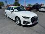 2023 White Audi A4 Sedan (WAUEAAF41PN) with an 4-Cyl Turbo 2.0L Hybrid engine, Automatic 7-Spd S tronic Dual-Clutch transmission, located at 412 Auto Vista Drive, Palmdale, 93551, (661) 945-0620, 34.592636, -118.136681- Photo#0