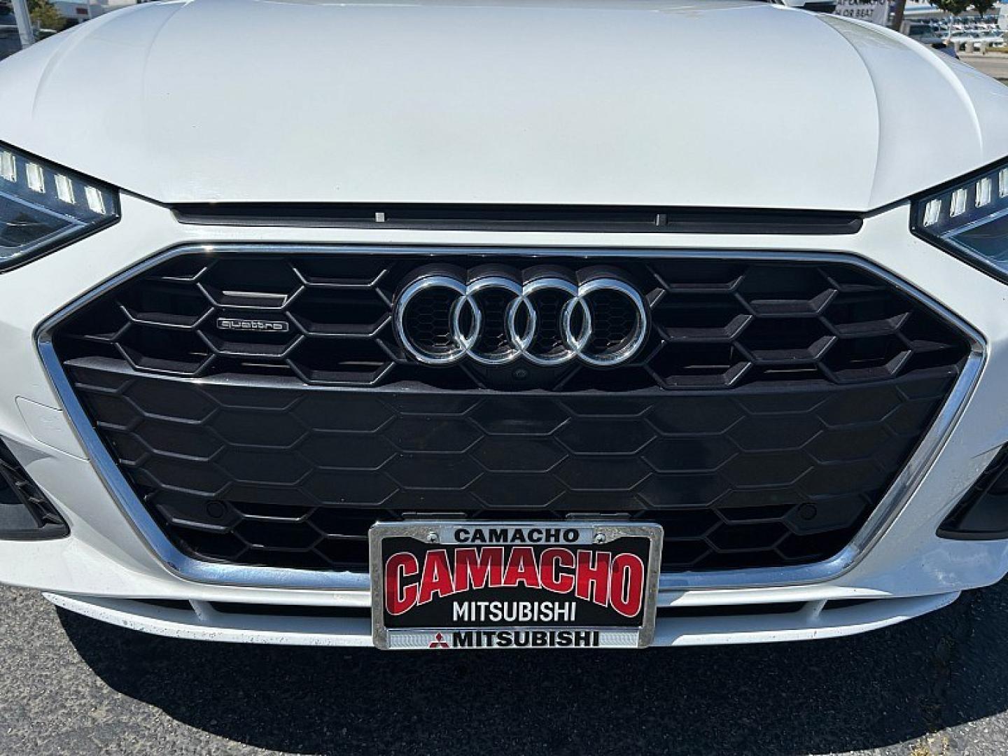 2023 White Audi A4 Sedan (WAUEAAF41PN) with an 4-Cyl Turbo 2.0L Hybrid engine, Automatic 7-Spd S tronic Dual-Clutch transmission, located at 412 Auto Vista Drive, Palmdale, 93551, (661) 945-0620, 34.592636, -118.136681- Photo#4