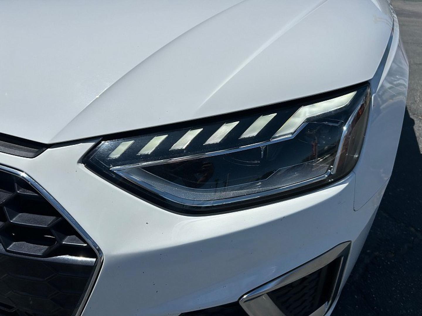 2023 White Audi A4 Sedan (WAUEAAF41PN) with an 4-Cyl Turbo 2.0L Hybrid engine, Automatic 7-Spd S tronic Dual-Clutch transmission, located at 412 Auto Vista Drive, Palmdale, 93551, (661) 945-0620, 34.592636, -118.136681- Photo#9