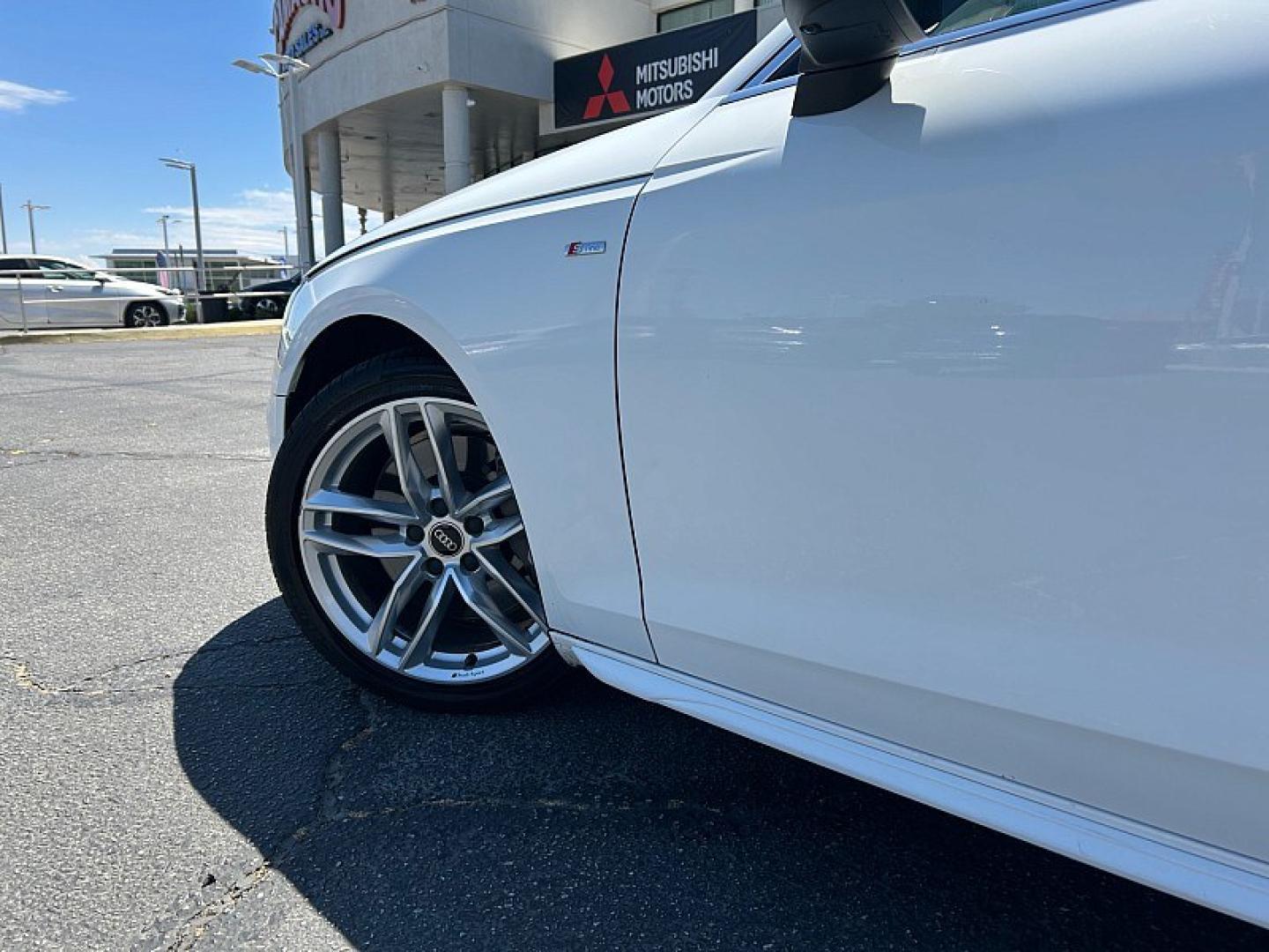 2023 White Audi A4 Sedan (WAUEAAF41PN) with an 4-Cyl Turbo 2.0L Hybrid engine, Automatic 7-Spd S tronic Dual-Clutch transmission, located at 412 Auto Vista Drive, Palmdale, 93551, (661) 945-0620, 34.592636, -118.136681- Photo#10