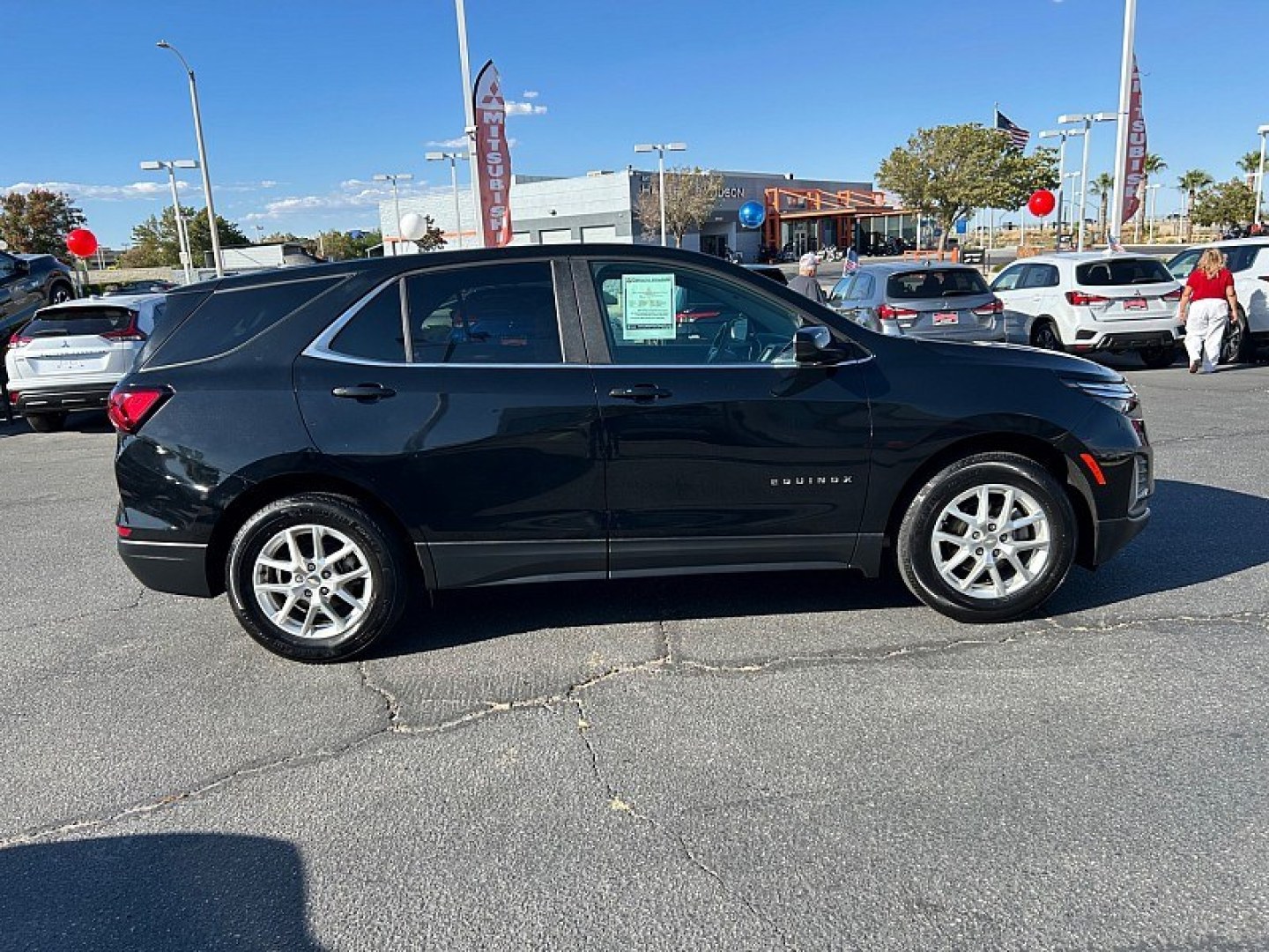 2023 Black Chevrolet Equinox (3GNAXKEG0PL) with an 4-Cyl Turbo 1.5 Liter engine, Automatic 6-Spd w/Overdrive transmission, located at 412 Auto Vista Drive, Palmdale, 93551, (661) 945-0620, 34.592636, -118.136681- Photo#6