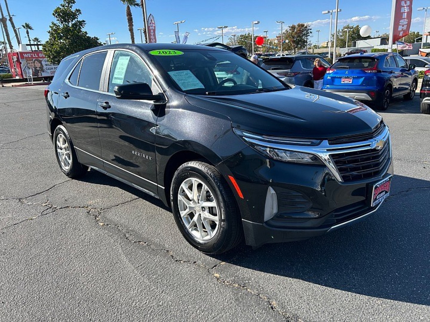 2023 Black Chevrolet Equinox (3GNAXKEG0PL) with an 4-Cyl Turbo 1.5 Liter engine, Automatic 6-Spd w/Overdrive transmission, located at 412 Auto Vista Drive, Palmdale, 93551, (661) 945-0620, 34.592636, -118.136681- Photo#0