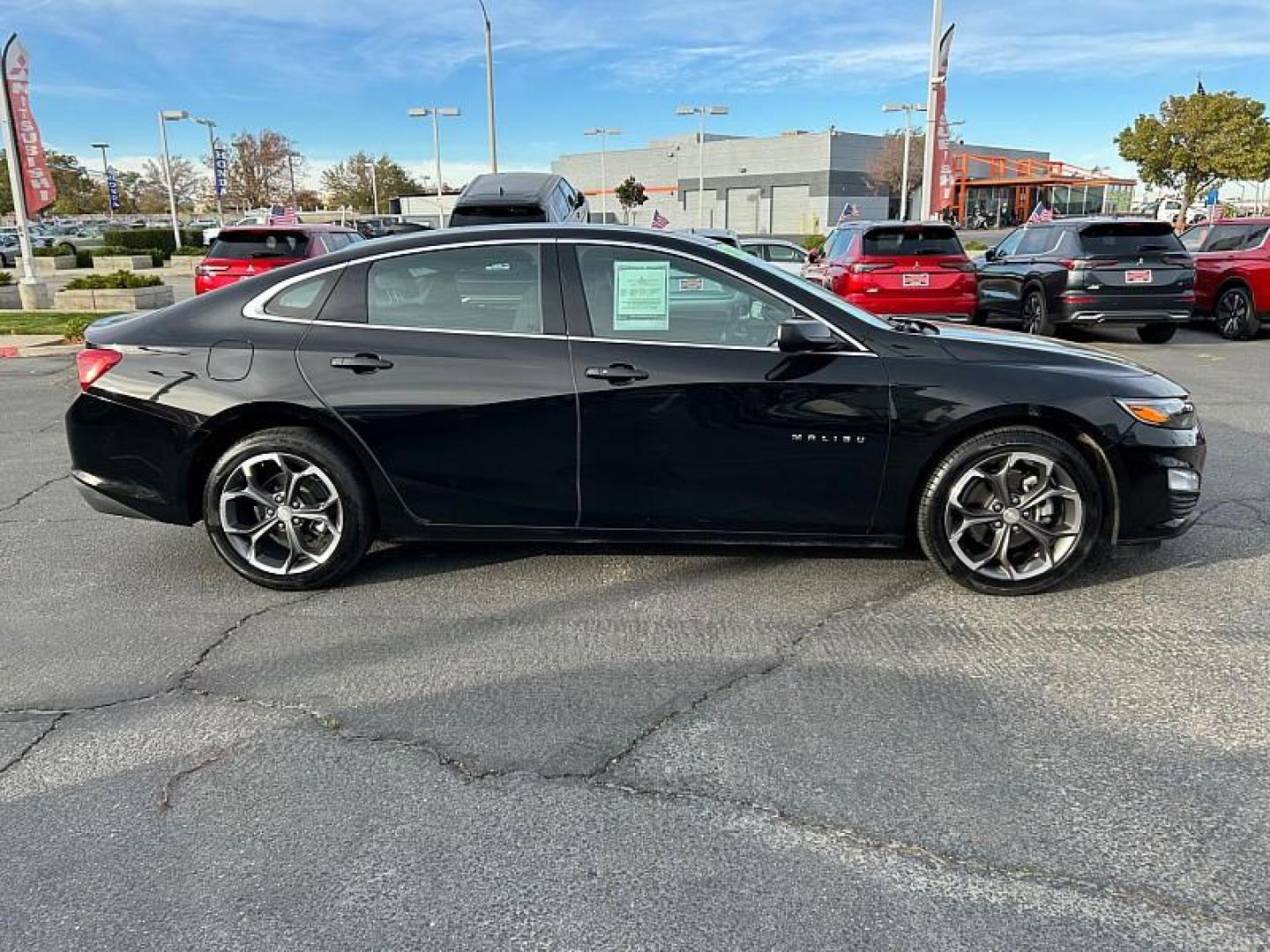 2023 BLACK Chevrolet Malibu (1G1ZD5ST8PF) with an 4-Cyl Turbo 1.5 Liter engine, Automatic CVT transmission, located at 412 Auto Vista Drive, Palmdale, 93551, (661) 945-0620, 34.592636, -118.136681 - Photo#4